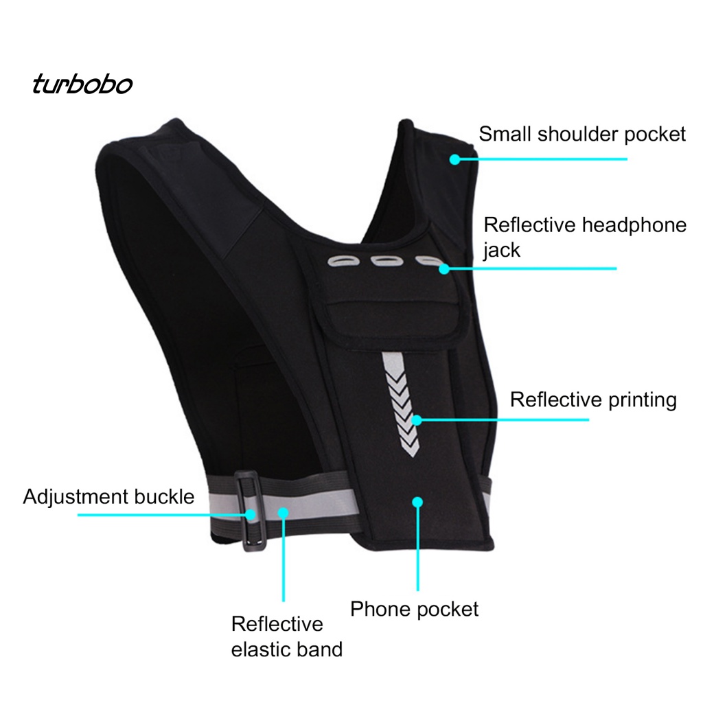 Áo Sát Nách Phản Quang Điều Chỉnh Được Đa Năng Thông Dụng Cho Chạy Bộ / Đạp Xe