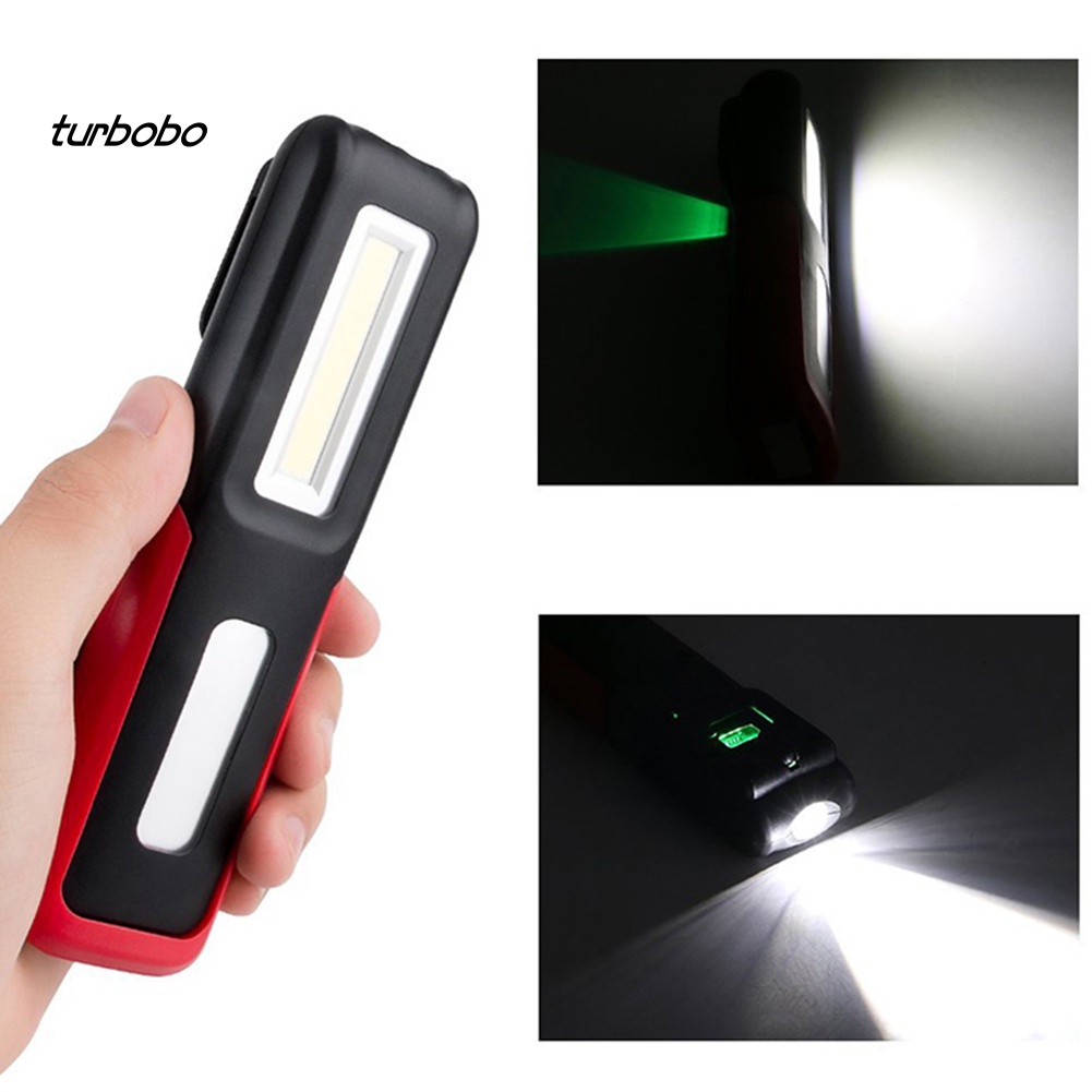 Đèn Pin LED COB Hít Nam Châm Có Thể Sạc Lại Bằng Cổng USB Mang Đi Tiện Lợi