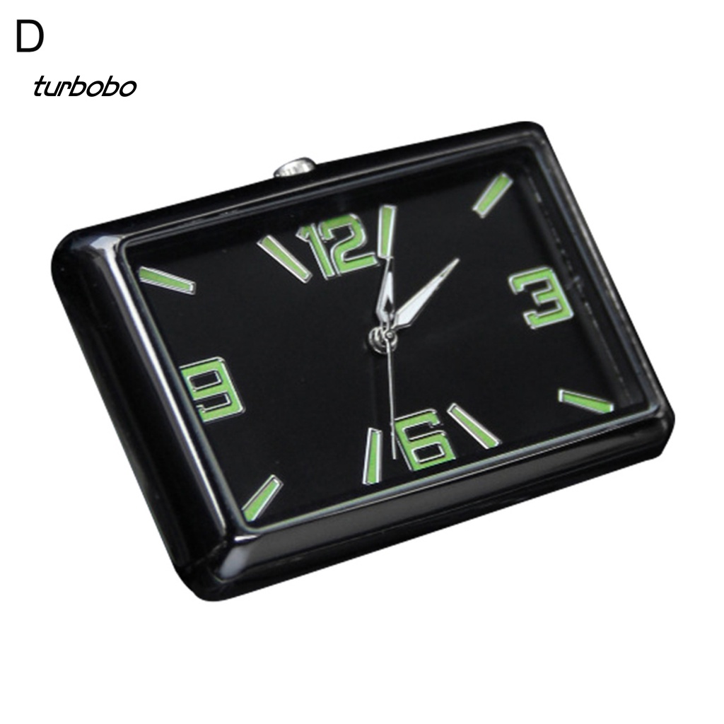 Turbobo Đồng Hồ Kỹ Thuật Số Mini Dạ Quang Hình Chữ Nhật / Nhiệt Độ Cao / Thấp Dùng Trang Trí Bảng Điều Khiển Xe Hơi Automo