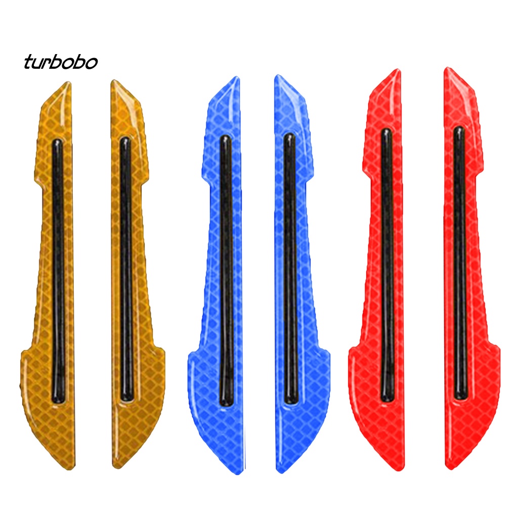 1 Cặp Miếng Dán Chống Va Chạm Tránh Va Chạm Màu Phản Quang Trang Trí Gương Chiếu Hậu Xe Hơi