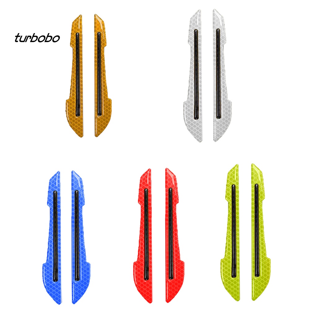 1 Cặp Miếng Dán Chống Va Chạm Tránh Va Chạm Màu Phản Quang Trang Trí Gương Chiếu Hậu Xe Hơi