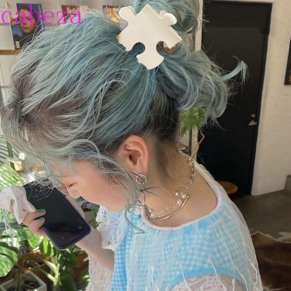 CABEZA Móng Vuốt Hình Học Mini Đơn Giản Dễ Thương Để Rửa Mặt