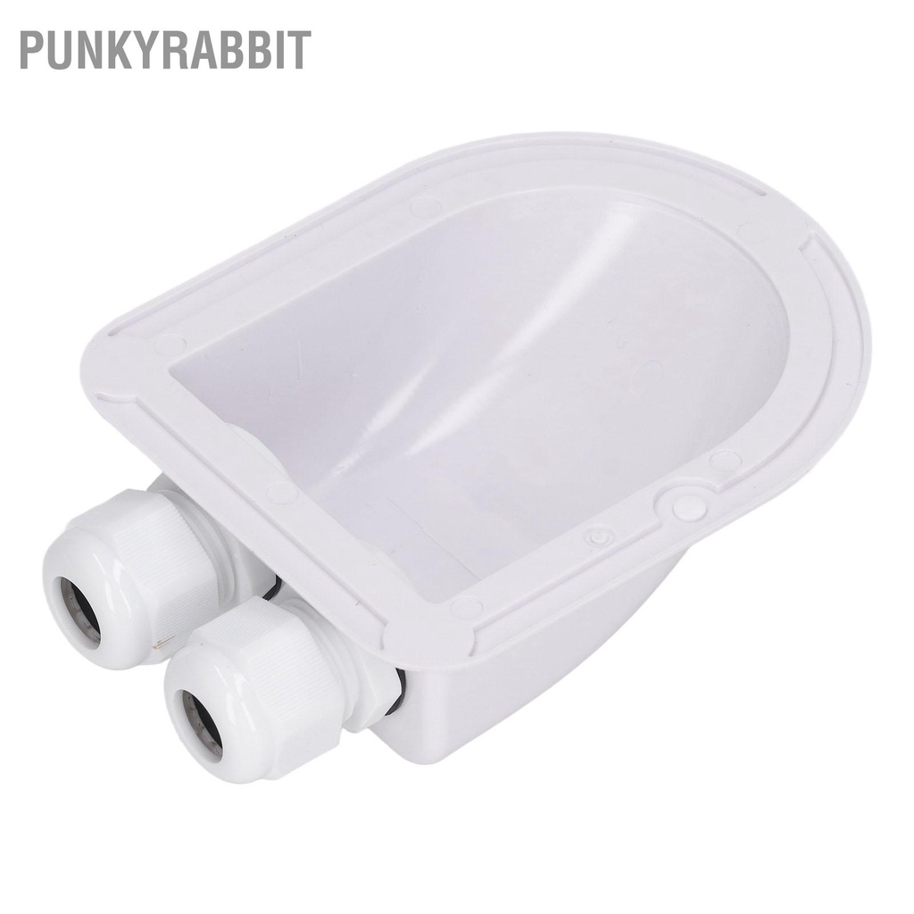 PunkyRabbit Hộp nối cáp ABS Bảng điều khiển năng lượng mặt trời chống thấm nước Dây đôi Mục nhập tuyến cho hệ thống dây điện bên ngoài