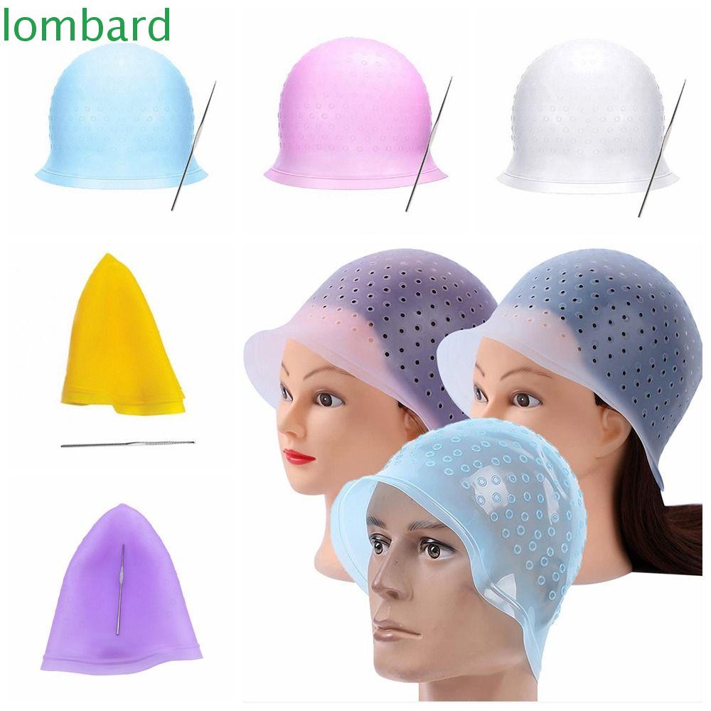 LOMBARD Mũ Silicone Nhuộm Tóc Highlight DIY Chuyên Nghiệp