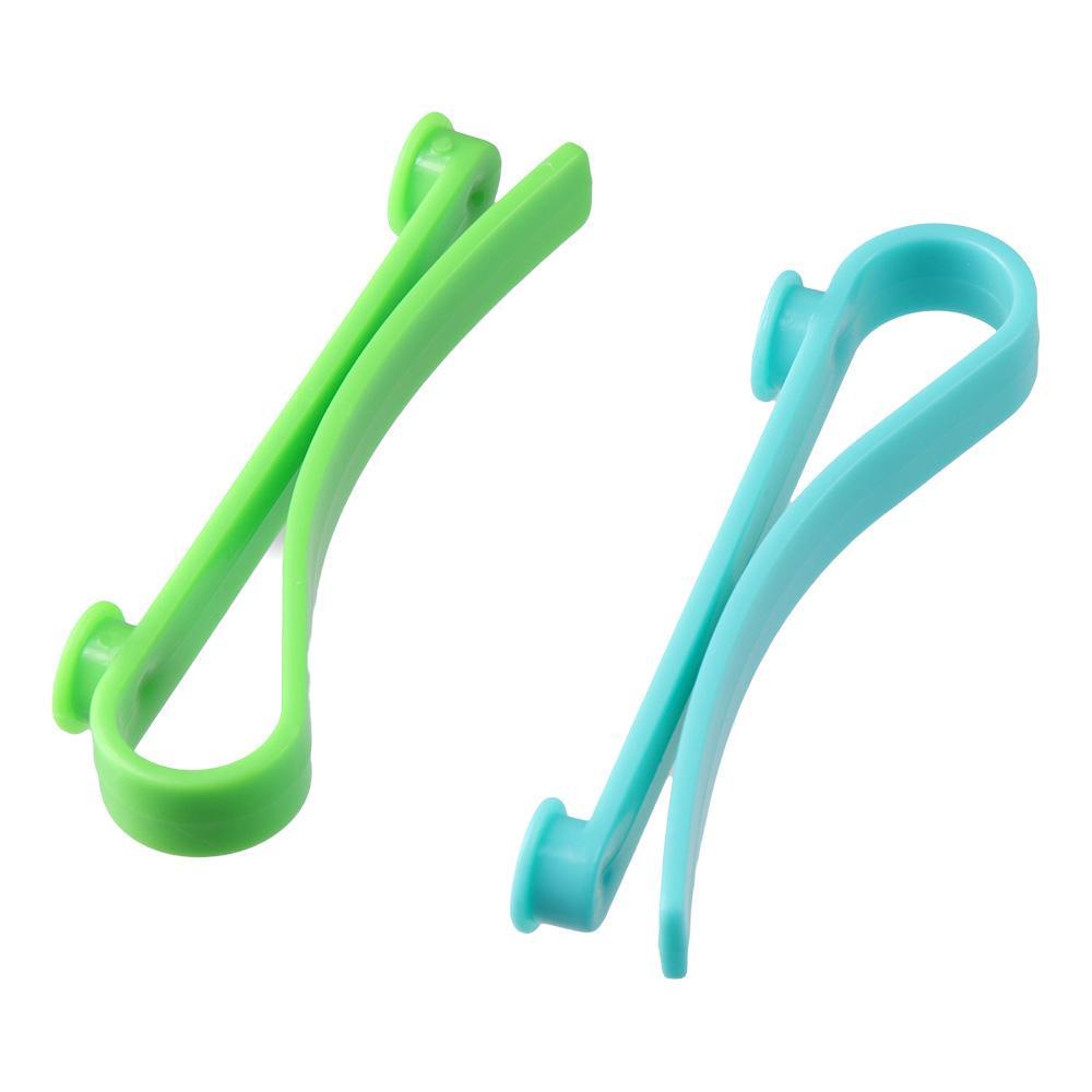 SOFTNESS Set 6 Móc Treo Túi Xách / Kính Mát Màu Trơn Bằng ABS Tiện Dụng