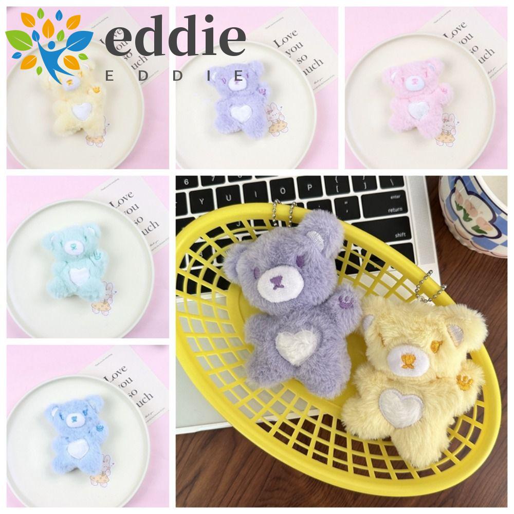 26EDIE Móc Khóa Gấu Nhồi Bông Nhiều Màu Sắc Dễ Thương Cho Bé Gái