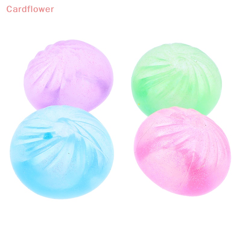 &lt; Cardflower &gt; Đồ Chơi Maltose Bánh Bao Hấp Đàn Hồi Chậm Màu Vàng Kim Phát Nhạc Sáng Tạo Mới Cho Trẻ Em