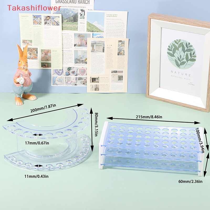 Giá Đỡ Cọ Trang Điểm Lông Mày / Môi Bằng Acrylic Tiện Dụng