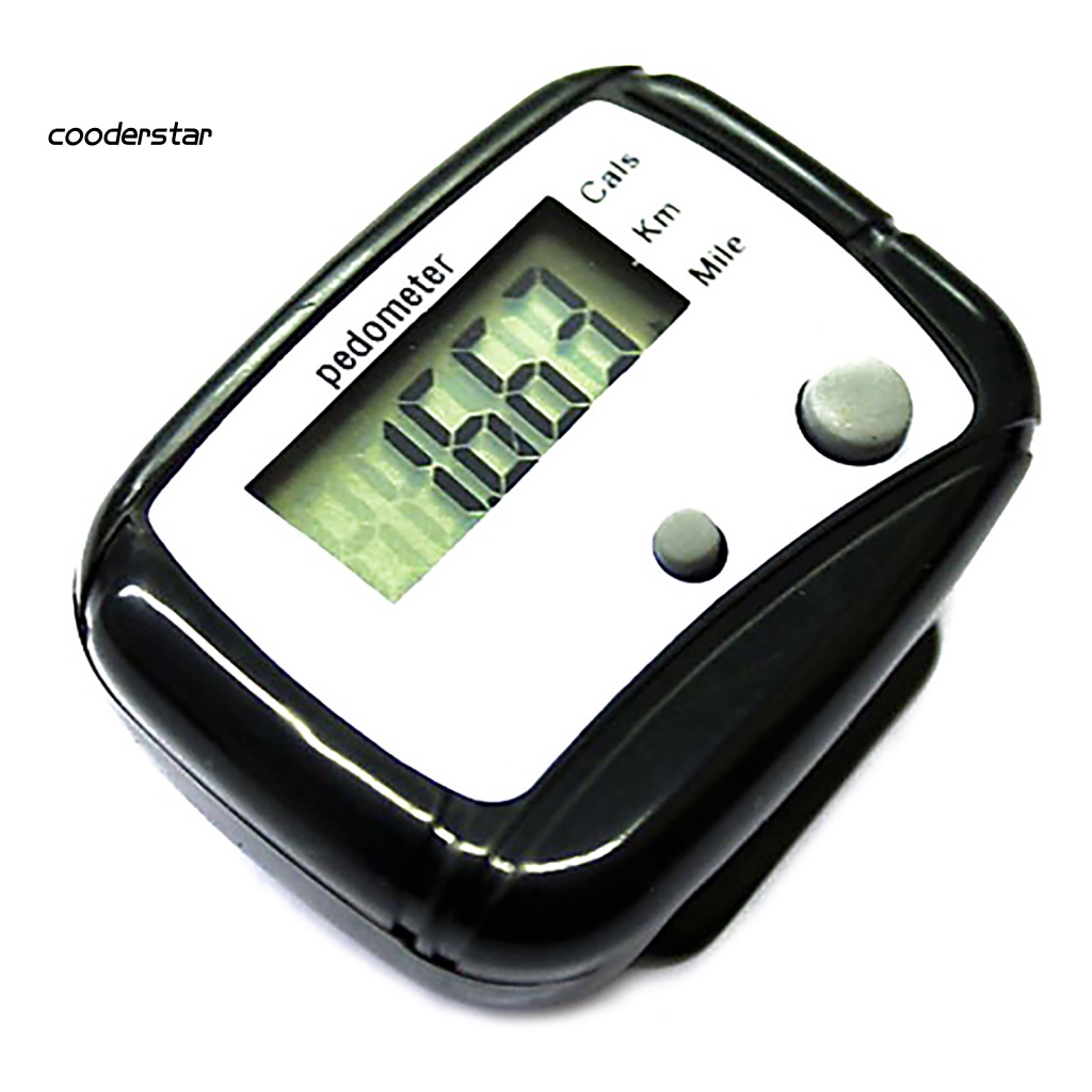 Máy Đếm Bước Chân Bằng ABS Tiết Kiệm Pin Đa Năng Mang Đi Tiện Dụng