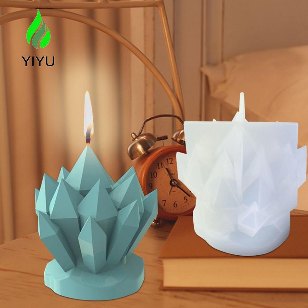 YIYU Khuôn Làm Nến Thủ Công Không Dính Hình Bông Hoa Phong Cách Châu Âu Sáng Tạo DIY