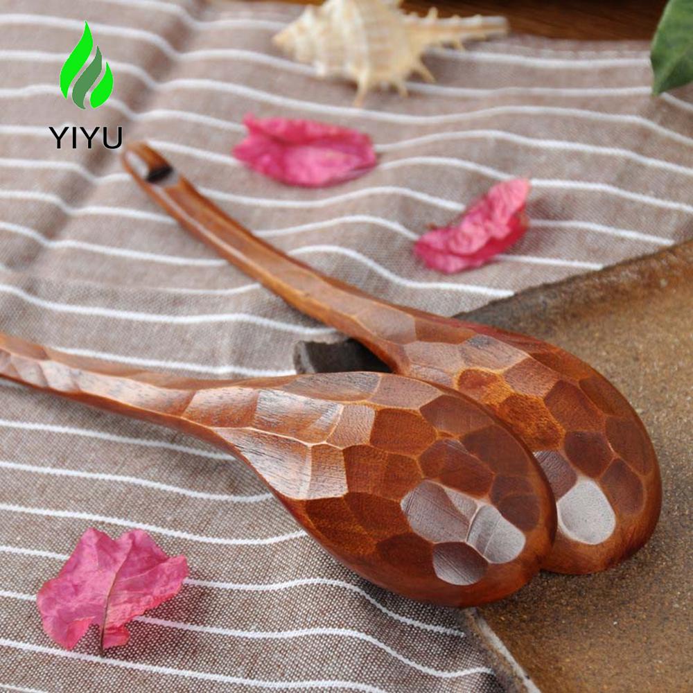 YIYU Muỗng Gỗ Tự Nhiên Chống Dính Tiện Dụng Cho Nhà Bếp