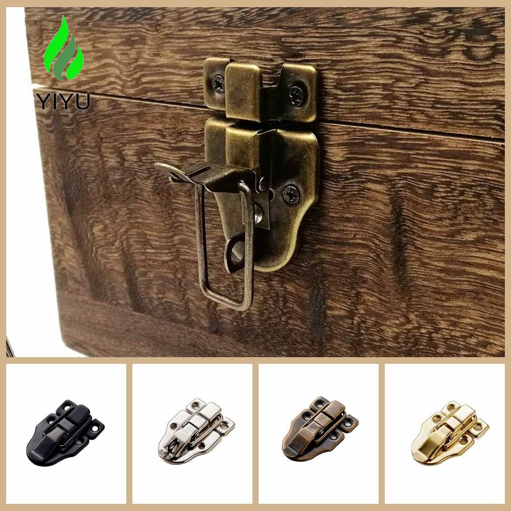 YIYU Bộ 2 Khóa Cài Hộp Trang Sức Bằng Gỗ Phong Cách Vintage