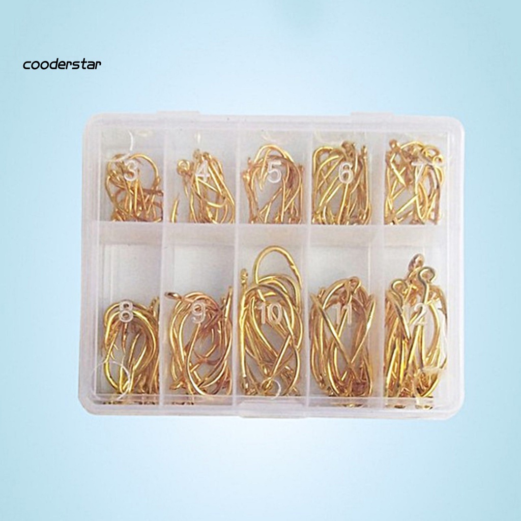 Set 100 Móc Câu Cá Bằng Thép Carbon Độ Bền Cao