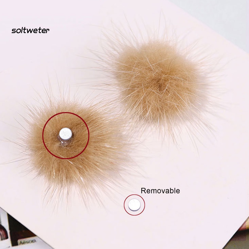 Phụ Kiện Quả Cầu Bông Trang Trí Móng Tay 3D DIY