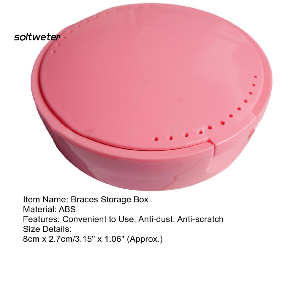 Hộp Đựng Răng Chống Nứt Nẻ Có Gương Tiện Dụng Mang Theo Du Lịch