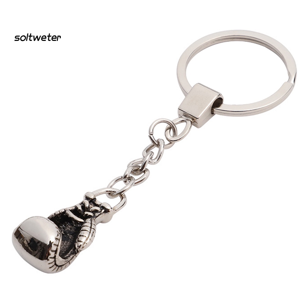 Móc Khóa Mạ Bạc Hình Găng Tay Boxing Độc Đáo