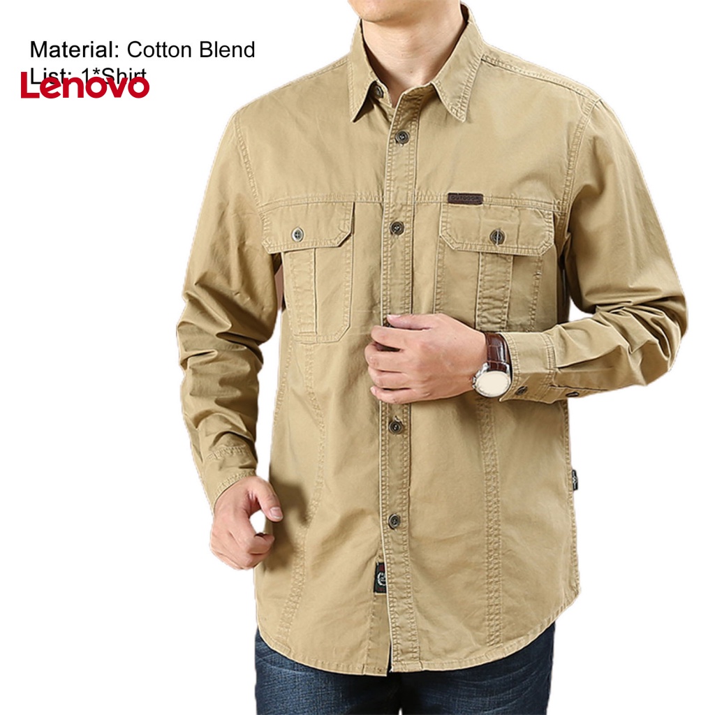 Áo Sơ Mi Hoa Hướng Dương Nhiều Túi Màu Sắc Đa Dạng Cho Nam