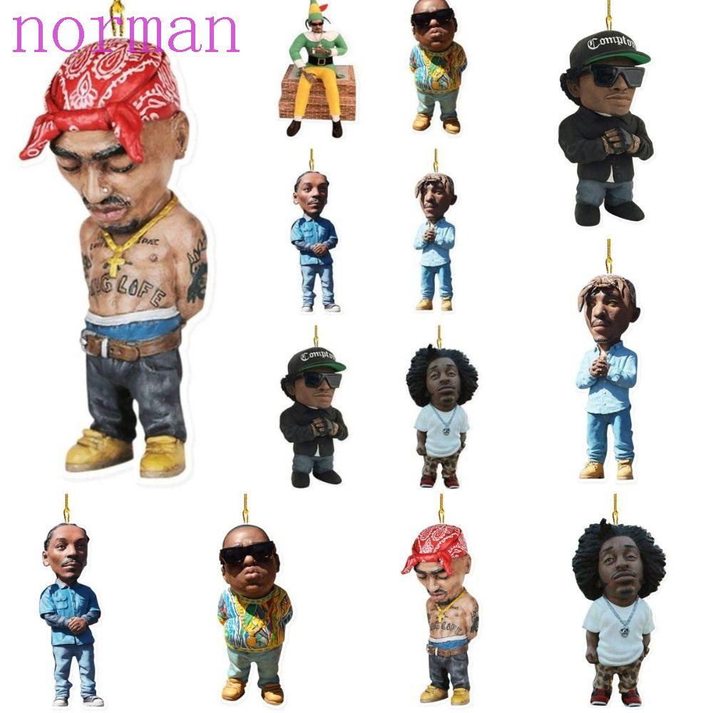 NORMAN Phụ Kiện Treo Trang Trí Gương Chiếu Hậu Bằng Acrylic Kiểu Hoạt Hình 8cm Dễ Thương Cho Bé