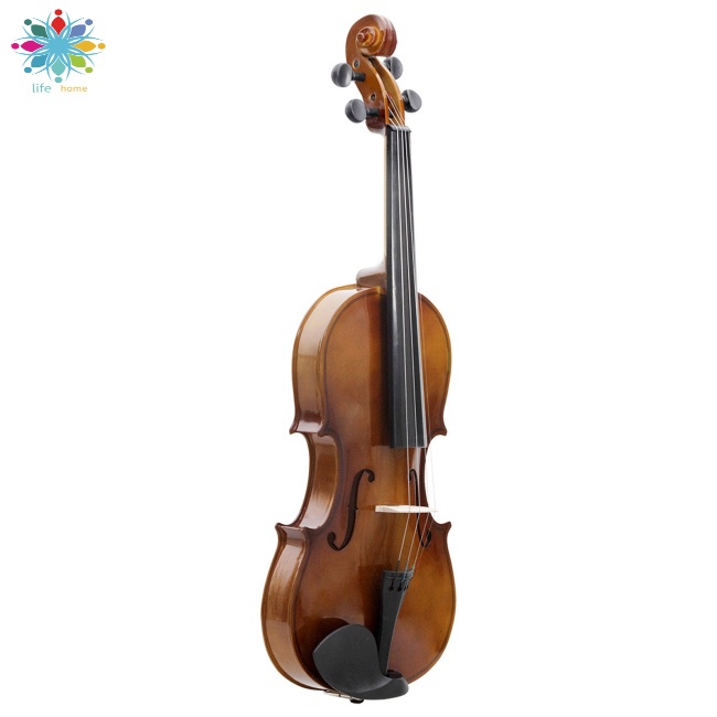 Đàn Violin Bằng Gỗ Trơn Kèm Hộp Đựng Dành Cho Người Mới Bắt Đầu