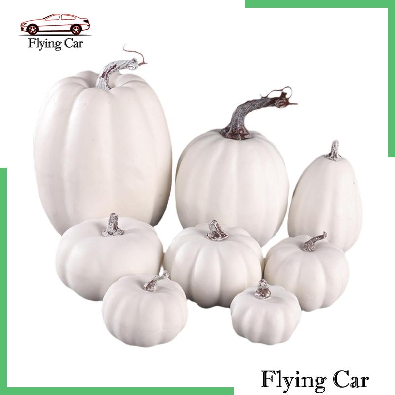 Set 8 Bí Ngô Nhân Tạo Nhiều Kiểu Dáng Khác Nhau Trang Trí Tiệc