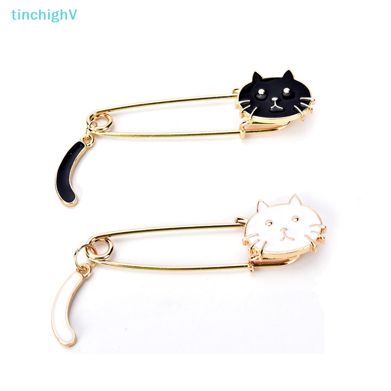 [TinchighV] Ghim Cài Áo Hình Mèo Đen Trắng Tinh Tế Thời Trang Cho Nữ [Mới]