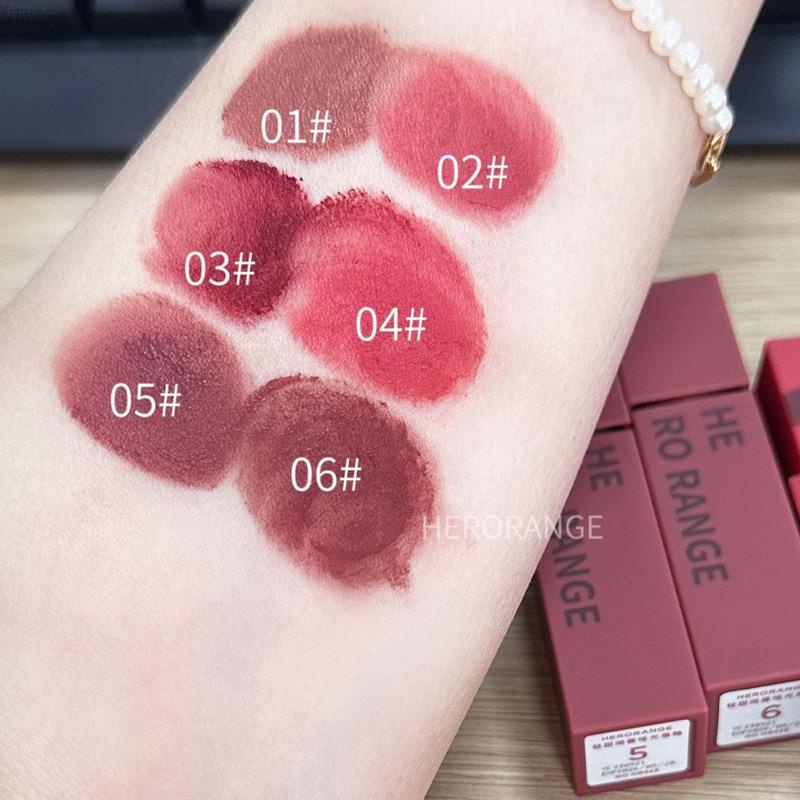 HERORANGE~Son Kem Lì Chất Bùn Mịn Mềm Mại Mịn Màng ~My Delwyn~