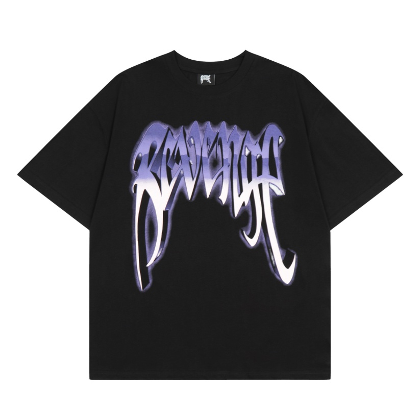 Trả Thù Áo Thun Cotton Tay Ngắn Dáng Rộng In Hình Đầu Lâu Cơ Khí Phong Cách Hip Hop Đường Phố Đơn Giản Thoải Mái Mùa Hè Cho Cặp Đôi