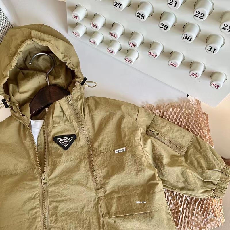 Hàng Mới Về Áo Khoác Có Mũ Trùm Màu Trơn Phối Khóa Kéo Phong Cách Hàn Quốc Thời Trang Xuân Thu Cho Bé Trai Và Gái