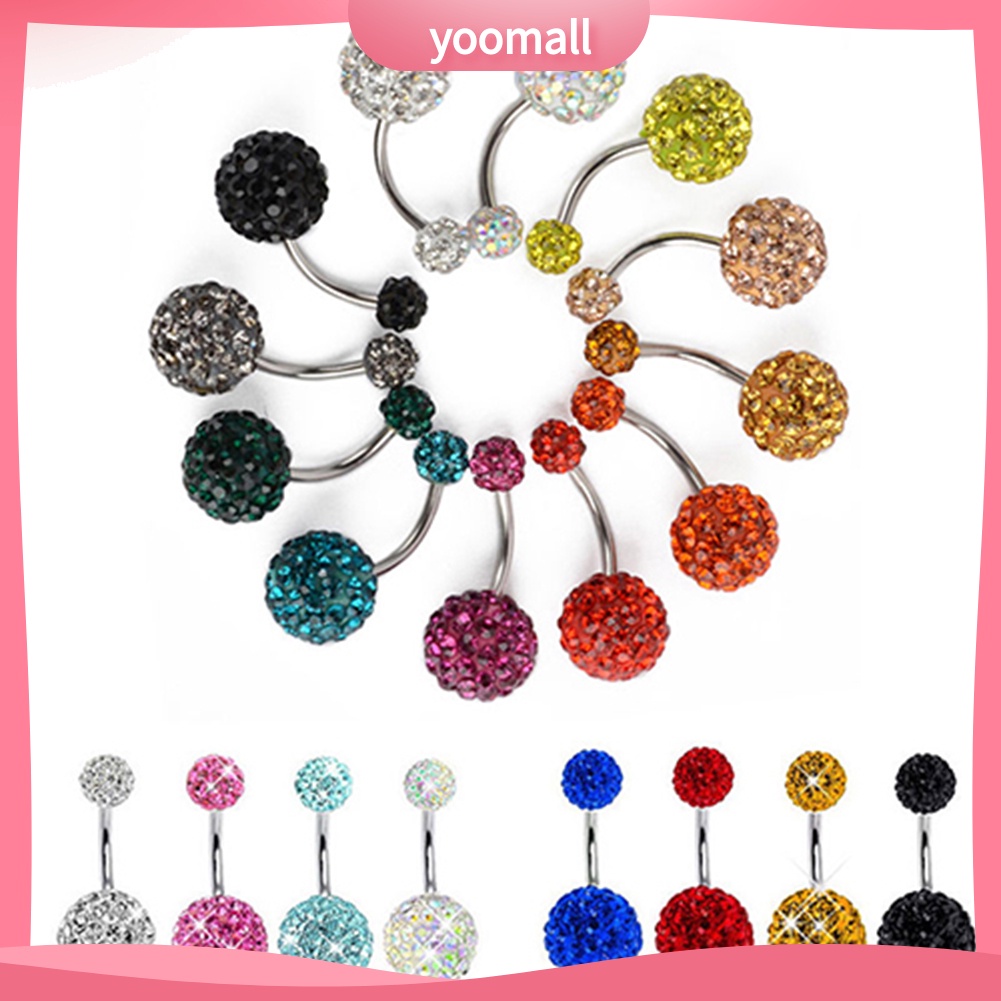 Khuyên Rốn Dạng Thanh Tạ Đính Đá Thời Trang Cho Nữ