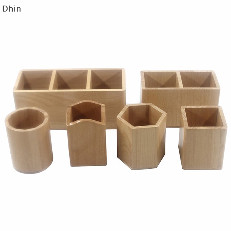 [Dhin] Desktop Pen Storage Box Pencil Pot Pen Holder Makeup Brush Container Home COD
