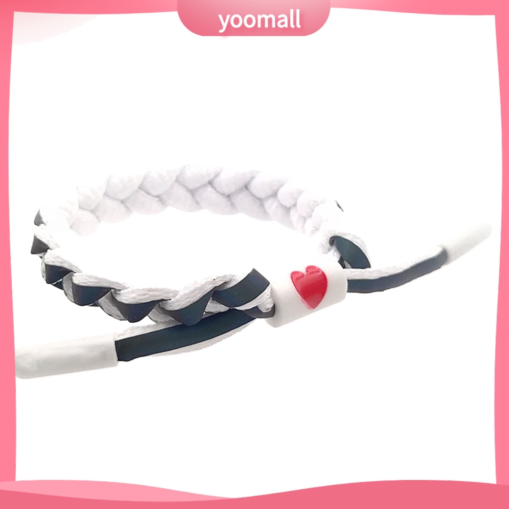 [YM] Vòng Đeo Tay Bện Dây Giả Da Thủ Công Phản Quang Thời Trang Cho Bữa Tiệc