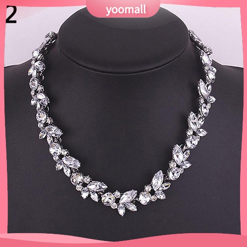 Vòng Cổ Choker Mặt Hoa Đính Pha Lê Phong Cách Cổ Điển Dành Cho Nữ