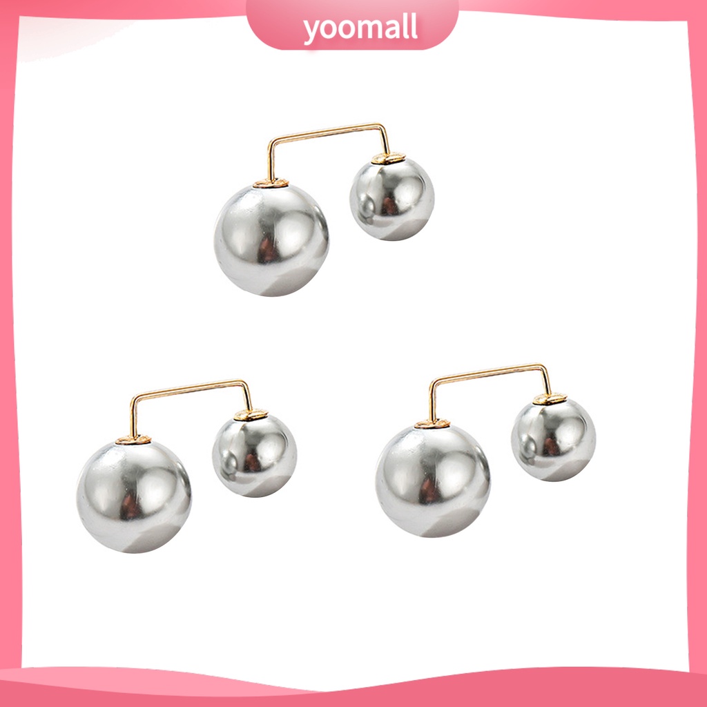 Set 3 Ghim Cài Áo Đính Ngọc Trai Nhân Tạo Thời Trang