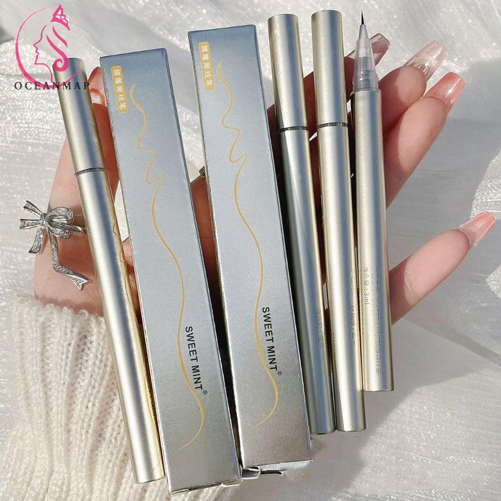 OCEANMAP Bút Kẻ Mắt Dạng Lỏng 0.05mm Lâu Trôi Chống Thấm Nước Không Nhòe