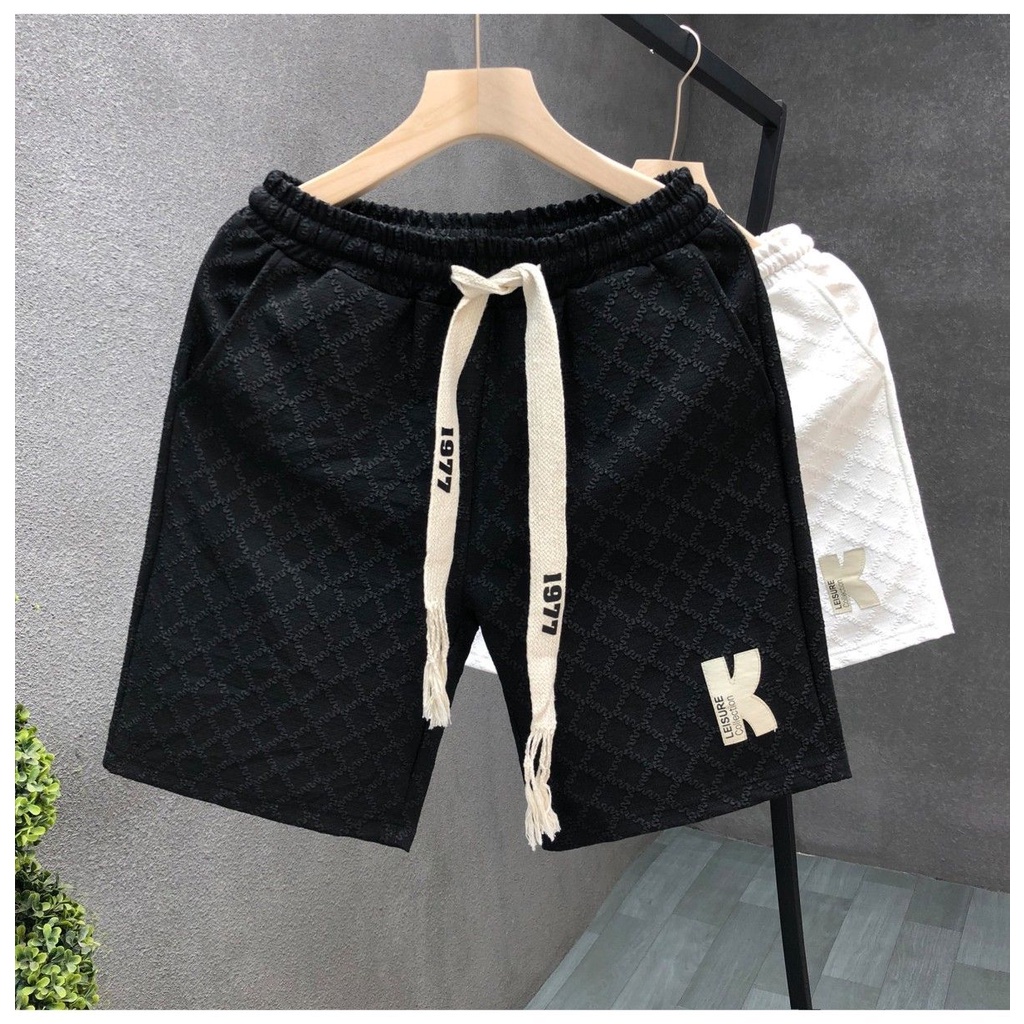 Quần Short Thể Thao Dáng Suông Kẻ Sọc Caro Trẻ Trung Thời Trang Cho Cặp Đôi