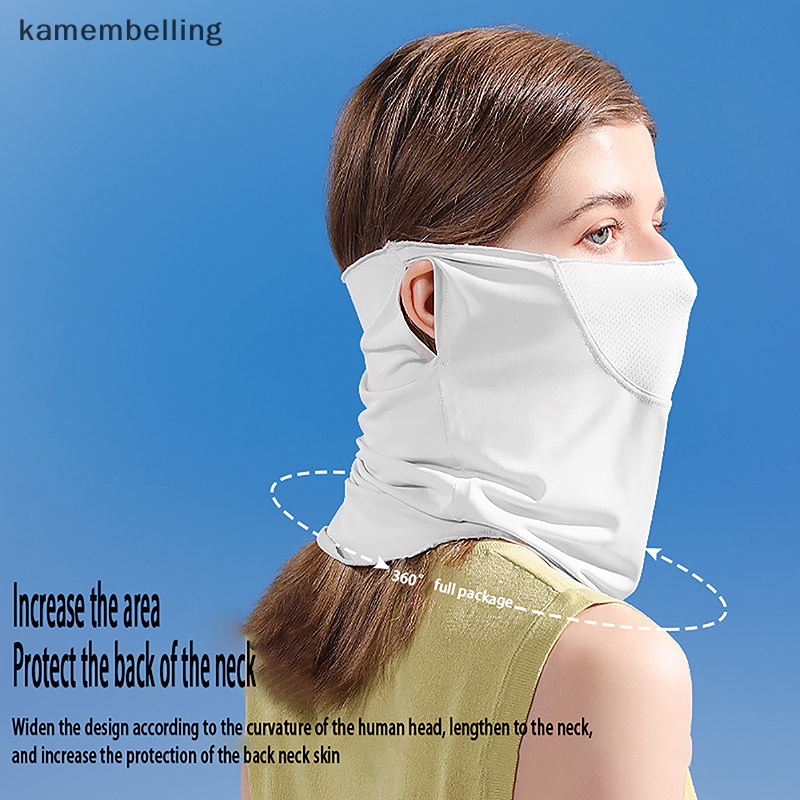 Khẩu Trang Lụa Lạnh Chống Tia UV Nhanh Khô Thoáng Khí Bảo Vệ Tai Và Cổ Cho Nam Và Nữ