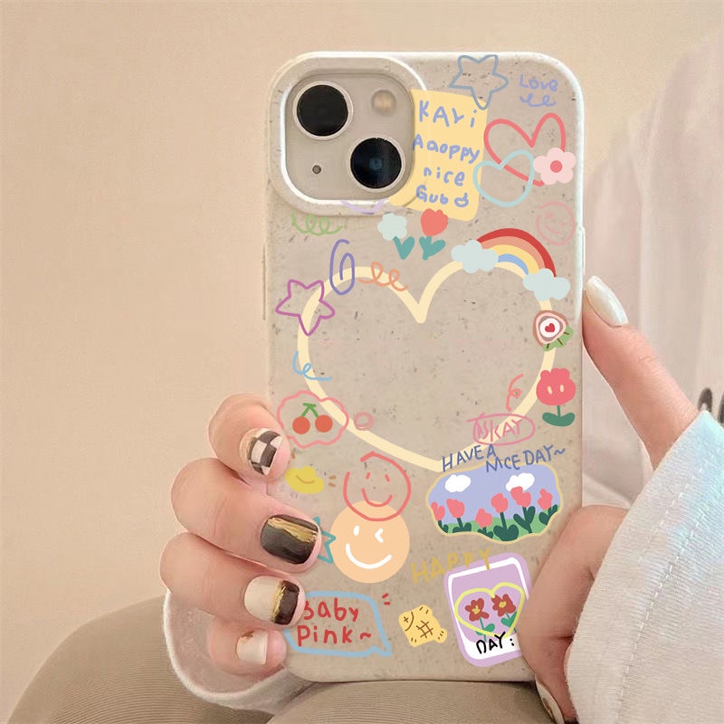 Ốp Điện Thoại Mềm Chống Sốc In Hình Hoa Mặt Cười Cho Iphone 11 7 12 14pro 8 13 CC4L