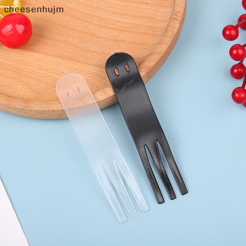 Set 10 Nĩa Ăn Trái Cây Mini Bằng Nhựa Đơn Giản Cho Bé