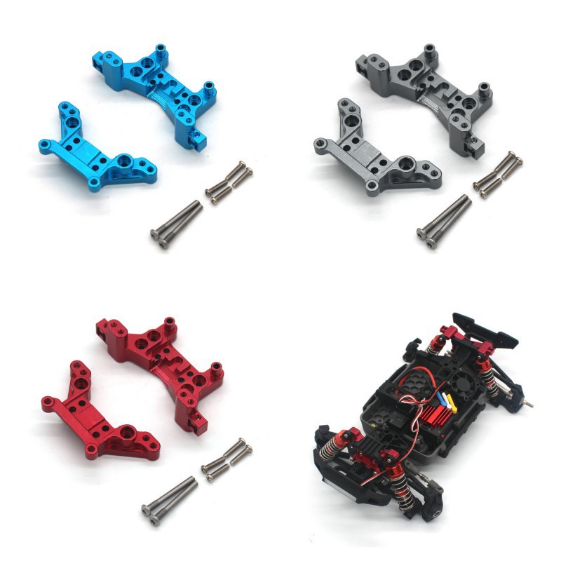 Set 2 Phụ Kiện Giảm Xóc Trước Và Sau Bằng Kim Loại Cho Xe Hơi Điều Khiển Từ Xa MJX H16 16207 16208 16209 16210 1 / 16