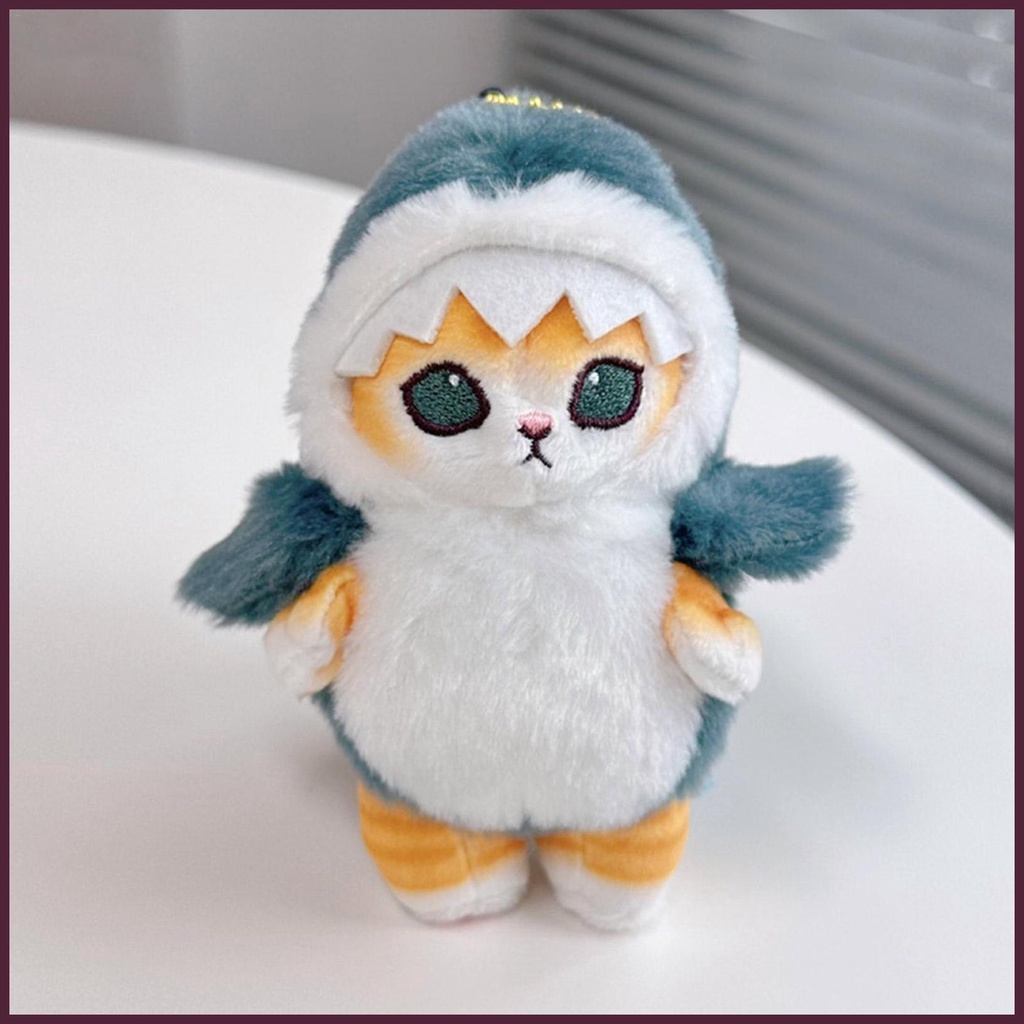 Móc Khóa Hình Cá Mập Nhồi Bông Hoạt Hình Dễ Thương