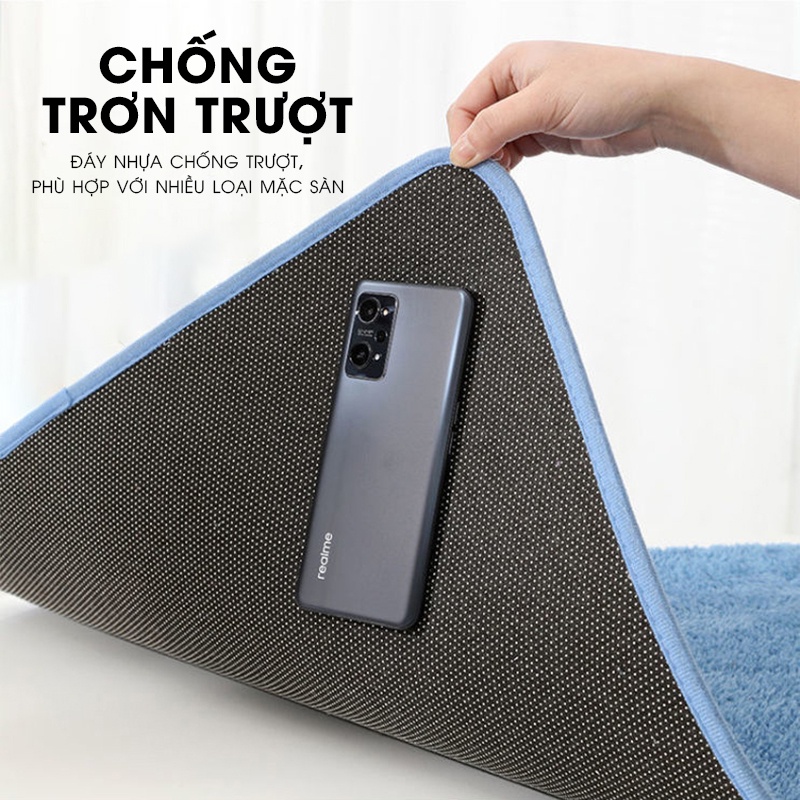 COMBO 3 Thảm chùi chân lâu chân lông cashmere nhân tạo