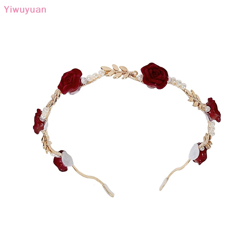 Băng Đô Cài Tóc Bằng Hợp Kim Đính Ngọc Trai Và Hoa Thanh Lịch Thời Trang Hàn Quốc Cho Nữ