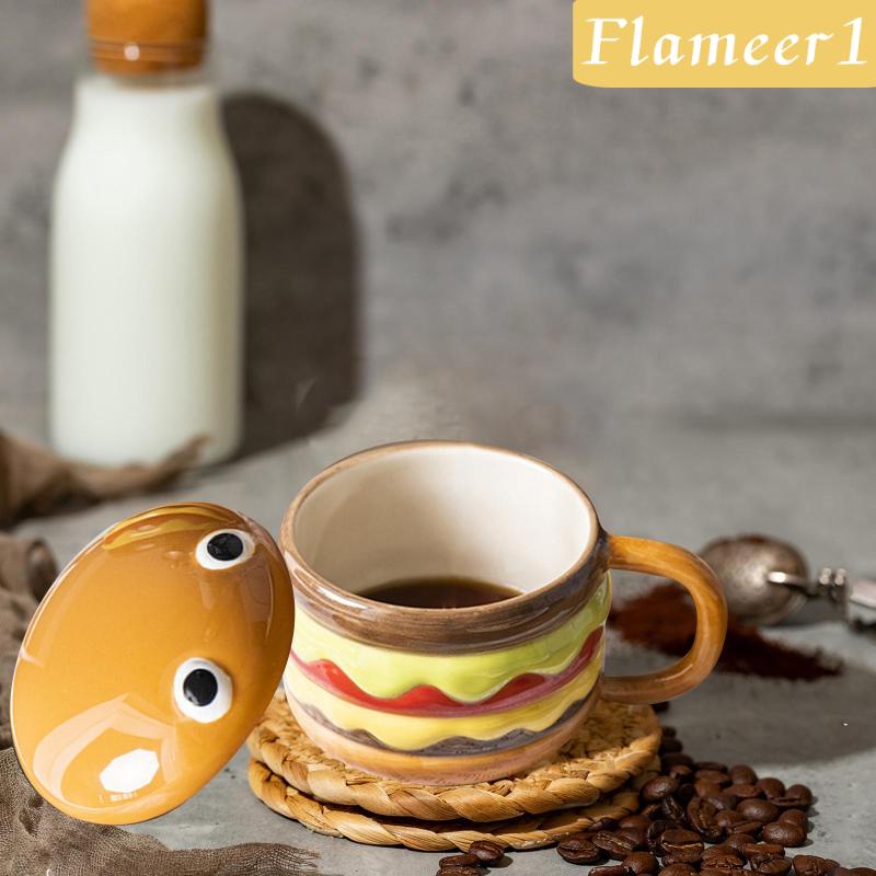 Cốc Uống Cà Phê 300ml Hình Bánh Hamburger Ngộ Nghĩnh