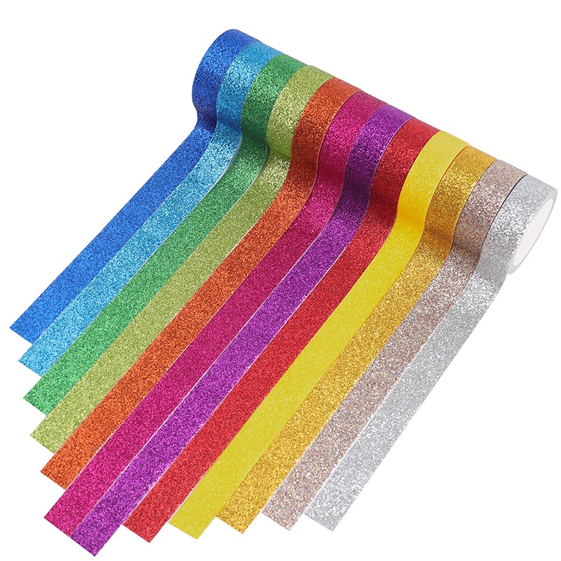 Cuộn Băng Keo 12 Màu Sắc Dùng Để Trang Trí DIY