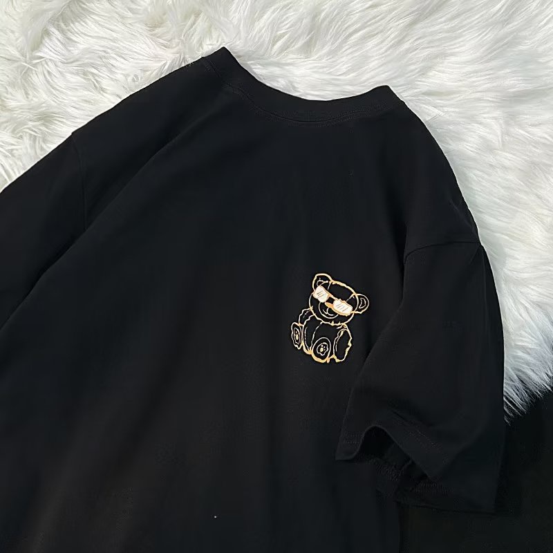 Áo Thun Tay Ngắn Cổ Tròn In Hình Thời Trang Mùa Hè Dành Cho Nam Và Nữ