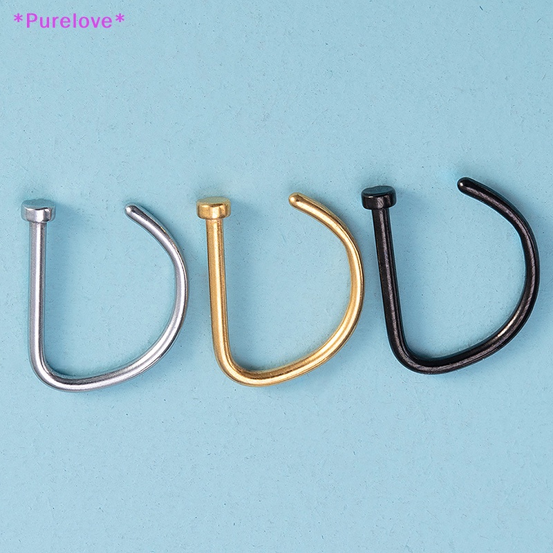 Set 3 Khuyên Mũi 18G Bằng Thép Không Gỉ Cá Tính Dành Cho Nữ Mới