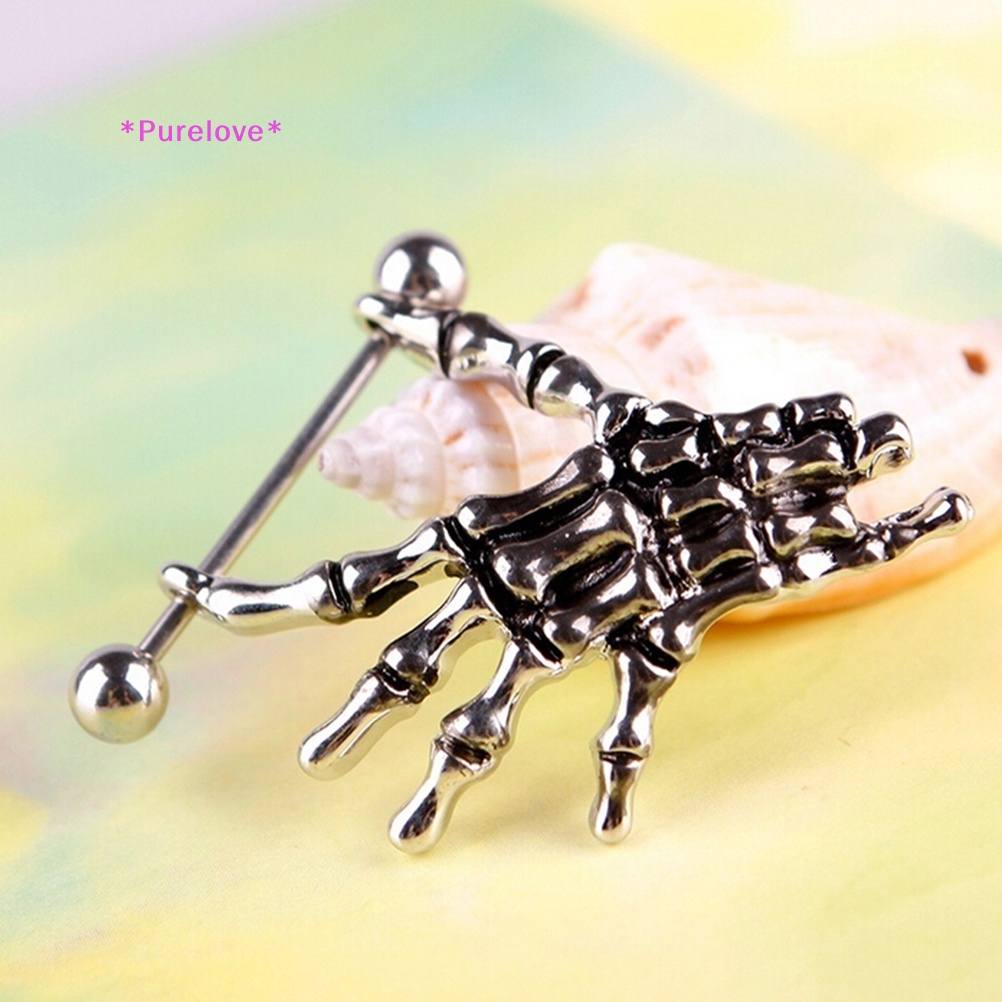 Nhẫn Hình Đầu Lâu Cá Tính 14G Mới