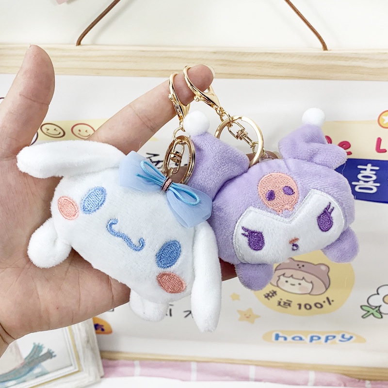 Móc Khóa Búp Bê Nhồi Bông Sanrio Cinnamoroll Melody Dễ Thương