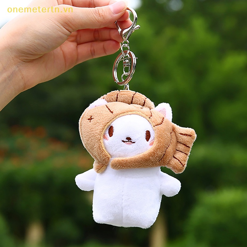 Móc Khóa Búp Bê Nhồi Bông Màu Hồng Dễ Thương