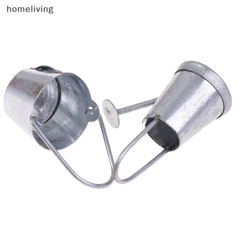 Set 2 Mô Hình Bình Nước Kim Loại Mini Tỉ Lệ 1: 12 Trang Trí Nhà Búp Bê